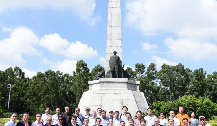 FFCCCII delegation visits the Dr. Jose Rizal monument in Jinjiang County